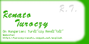 renato turoczy business card